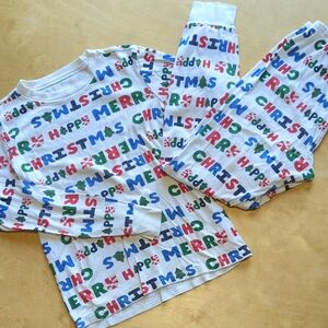 Carter's Adult Christmas Pajama Set with Red Green Blue Print